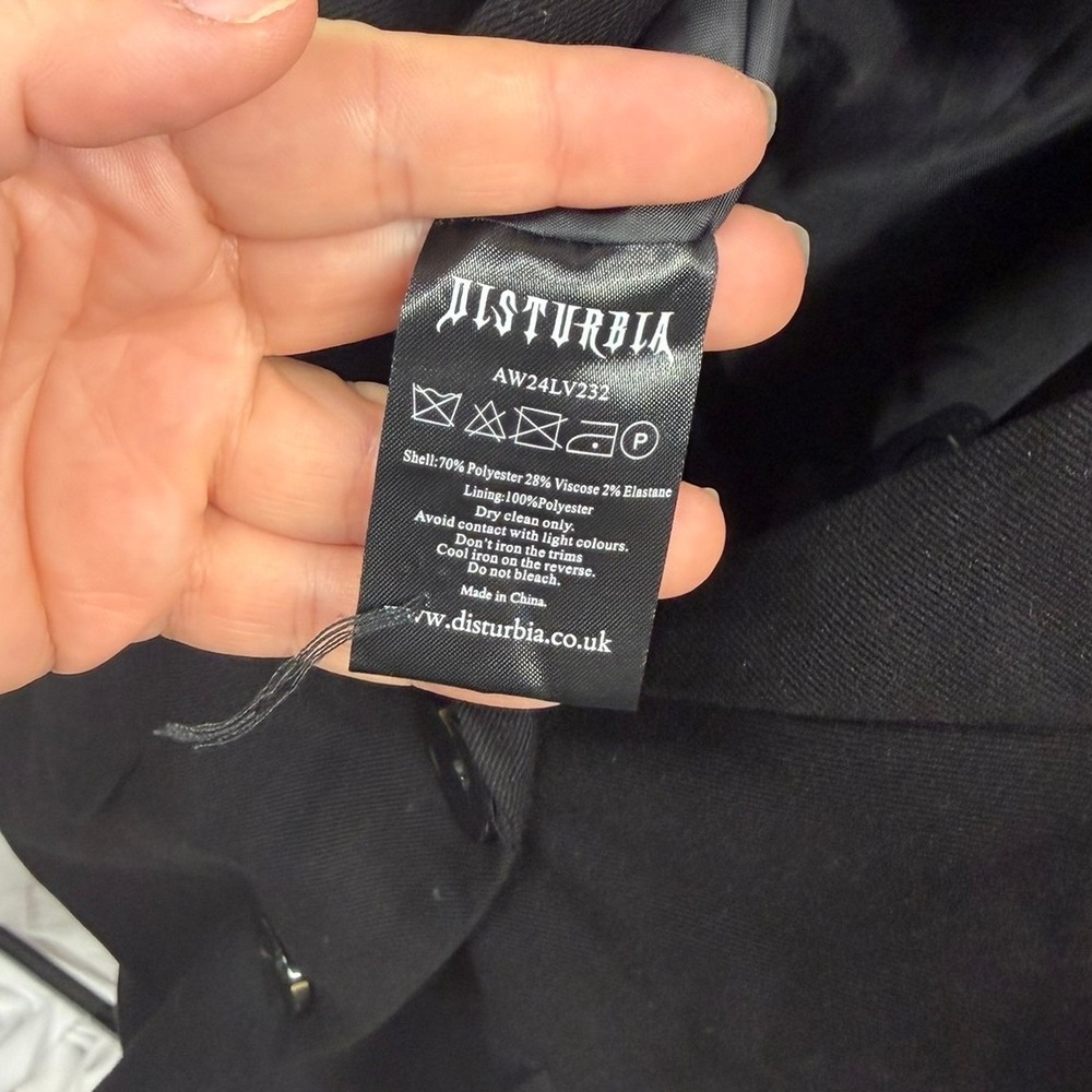 Disturbia $135 Women's Nasturtium Floral Jewel-Tone Embroidered Relaxed Blazer - Picture 9 of 10